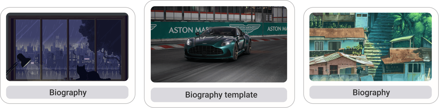 Templates to create infinite styles